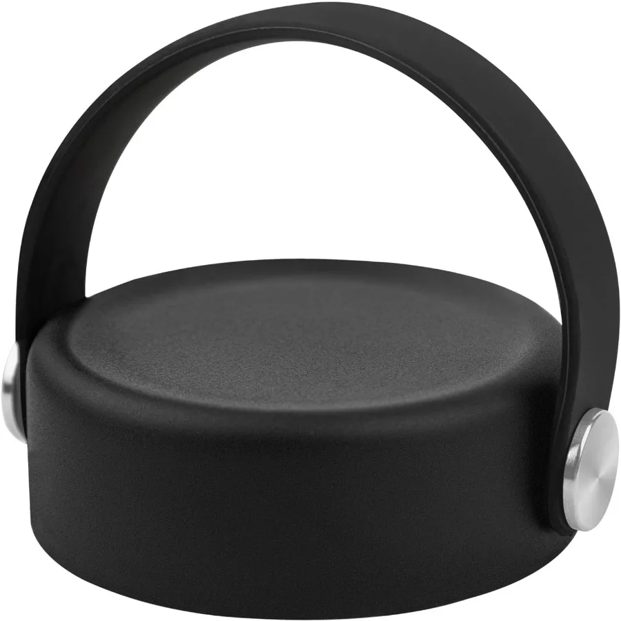 

Replacement Lid Compatible with 12 16 18 20 32 40 oz Water Bottle Lid Compatible with and Other 2.44 Wide Mouth Bottles Black