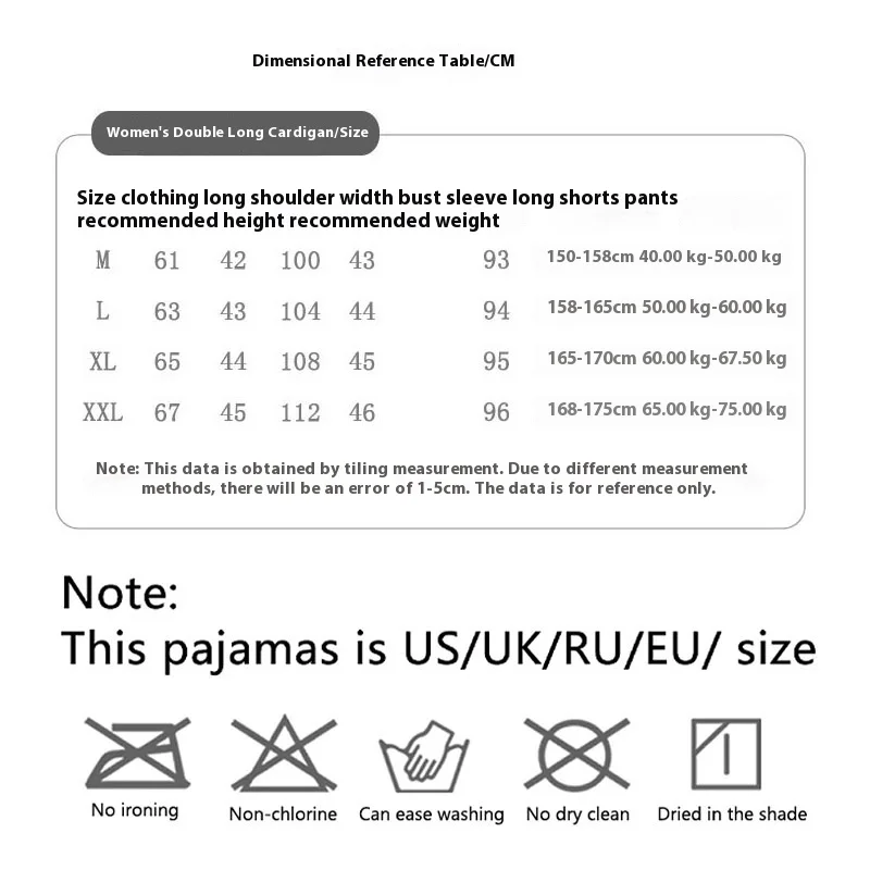 Plus Size Pajamas Lapel Pajamas Women Winter Long-Sleeved Two-Piece Set Tops Easy to Clean School Sleepwear Women Silk Pajamas