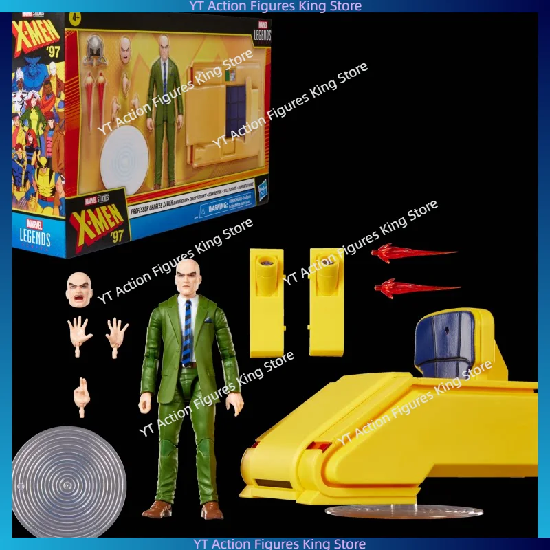 In Stock Hasbro, Marvel Legendary X-Men 97 6 Set X Professor and Hovering Chair Action Figure Toy Collection Gift