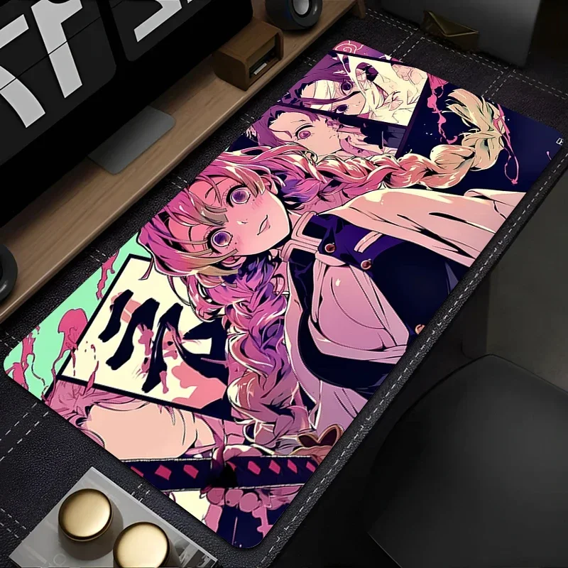 Mouse Pad Non-Slip Rubber mousepads Game player notebook computer Pad table mat PC carpet Demon Slayer Kanroji Mitsuri Mousepad