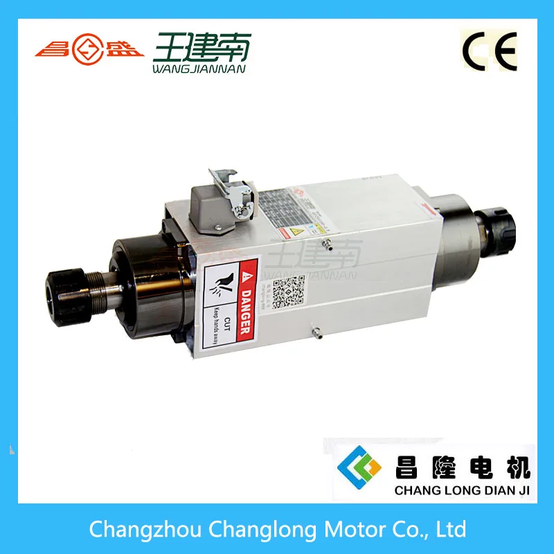 3.5KW Dual Head Air Cooled Spindle Motor 220V/380V For CNC Woodworking Engraving Machine