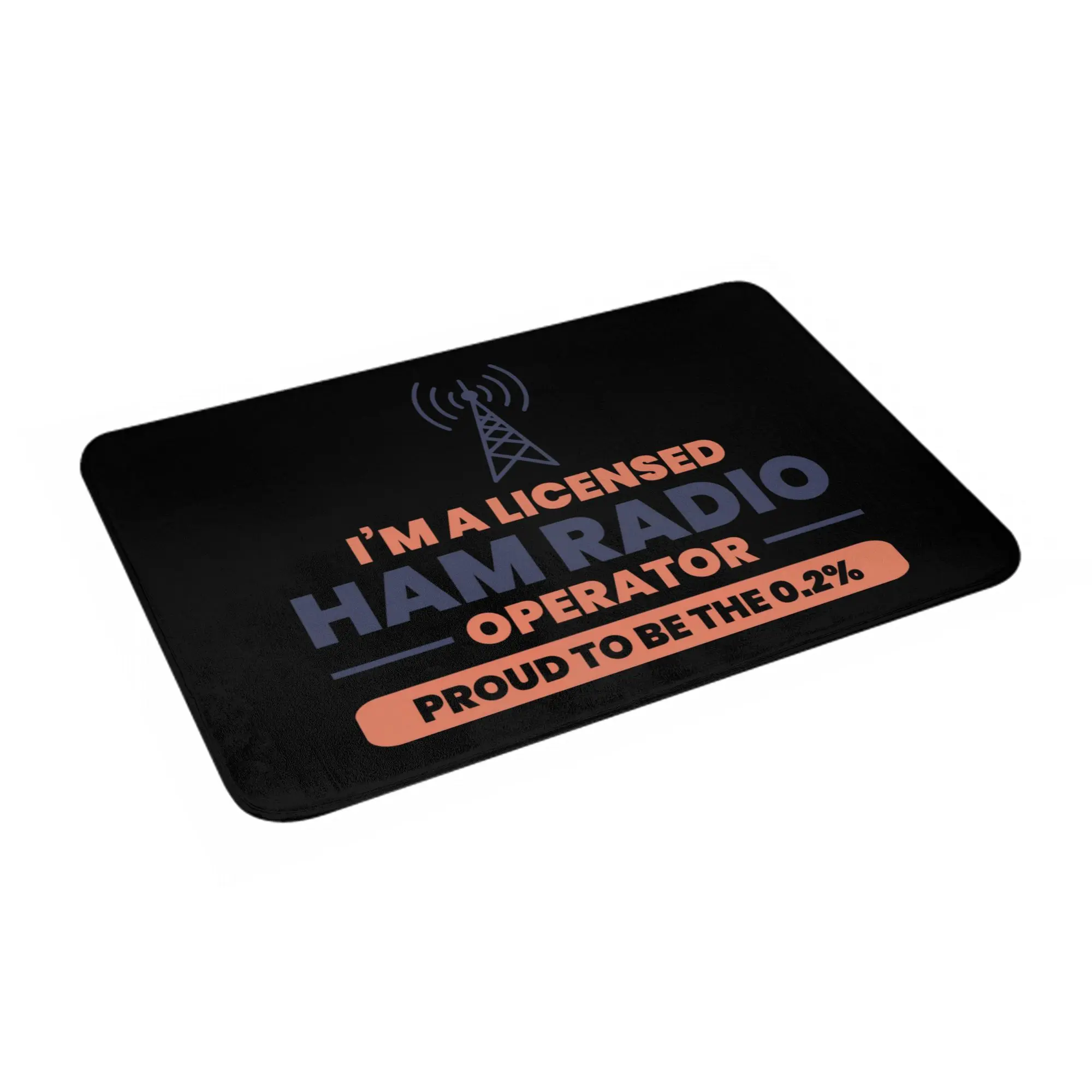 Licensed Ham Retro Radio Operator Fun Doormat Mat Anti-Slip  Bath Kitchen Balcony Rug Carpet