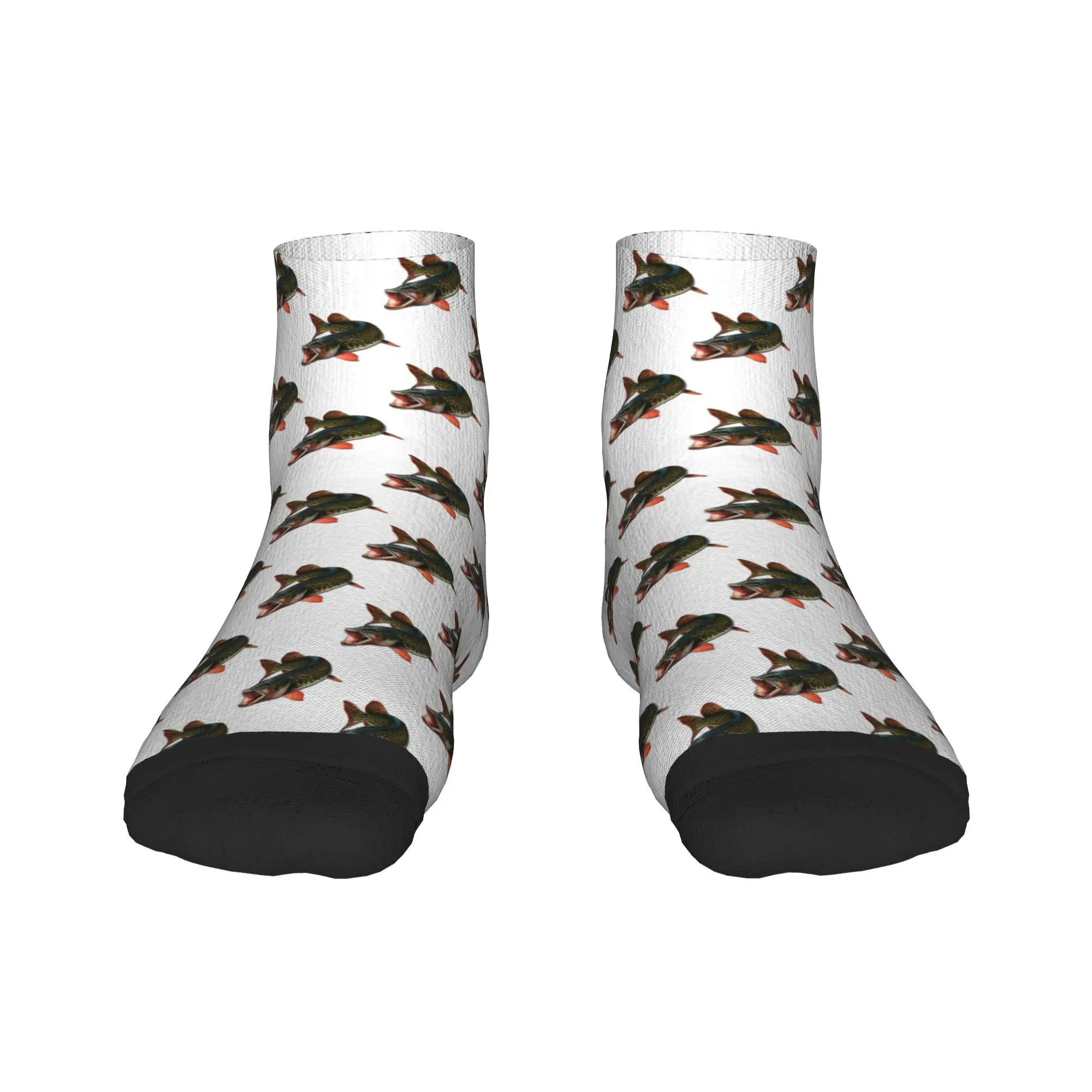 

Northern Pike Fish Socks Harajuku Sweat Absorbing Stockings All Season Socks Accessories for Man's Woman's Christmas Gifts