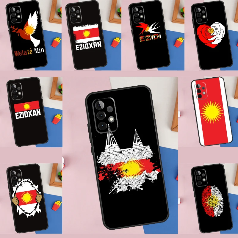 Yazidi Flag Ezidxan Case For Samsung Galaxy A54 A34 A14 A53 A52 A51 A71 A13 A23 A33 A73 A12 A22 A32 Cover