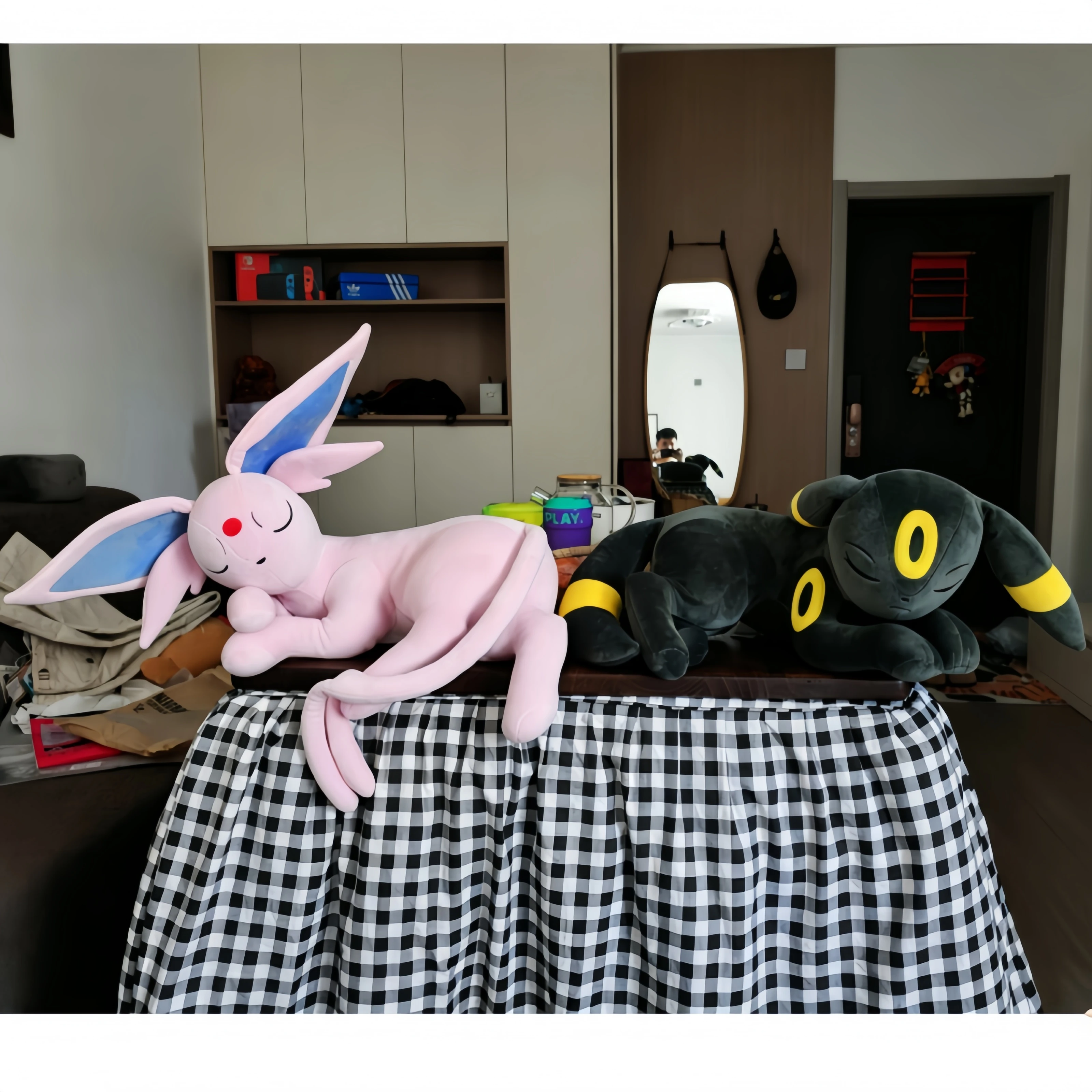 Big Size Vaporeon Plush Toys Umbreon Eevee Evoli Flareon Sylveon Charizard Piplup Popplio Riolu Sleep Plushies Collectible