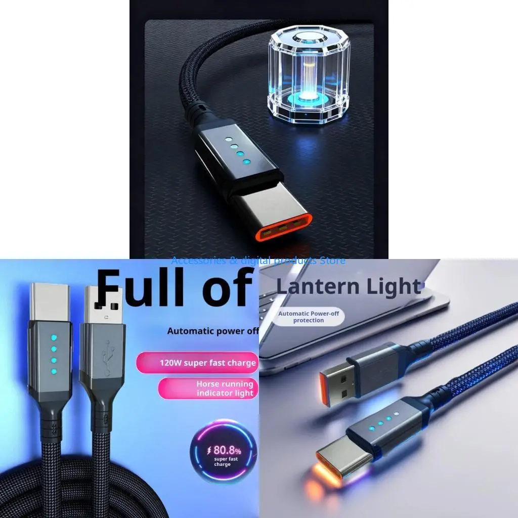77JD Heavy Duty USB C Cable Fast Charging Supports Auto Stop Great for Laptop