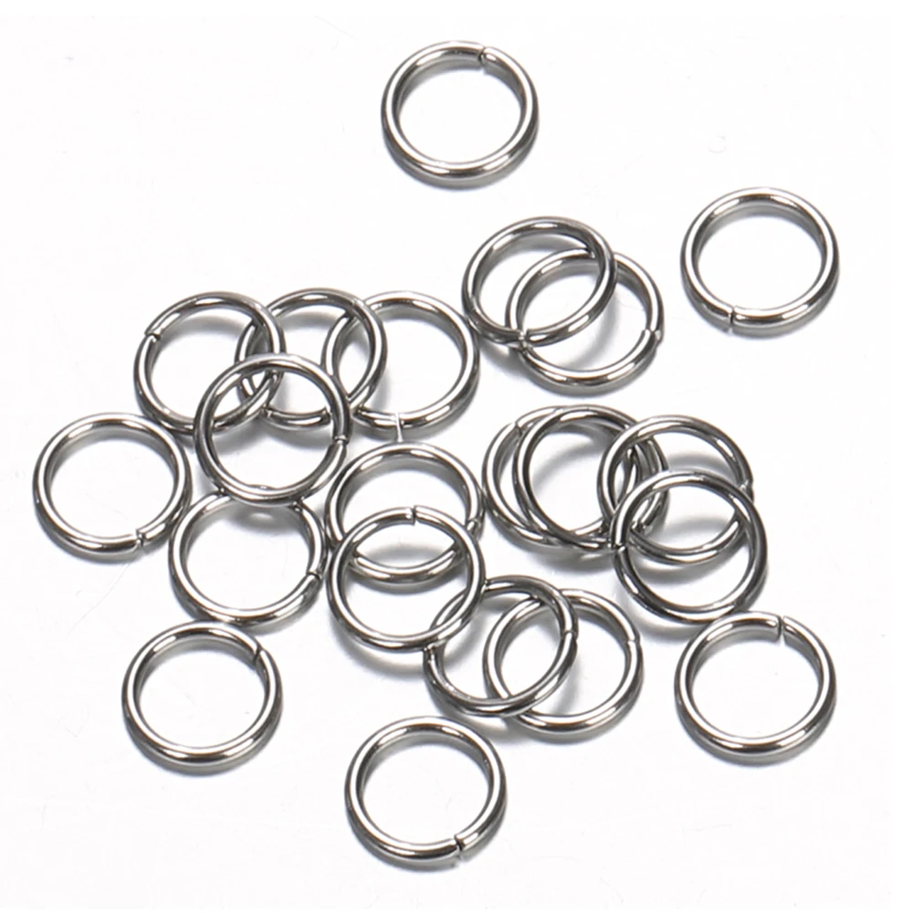 200Pcs/lot 3mm-12mm Stainless Steel Open Jump Rings Split Rings Findings For Jewelry Making Connectors Diy Accessories Supplies