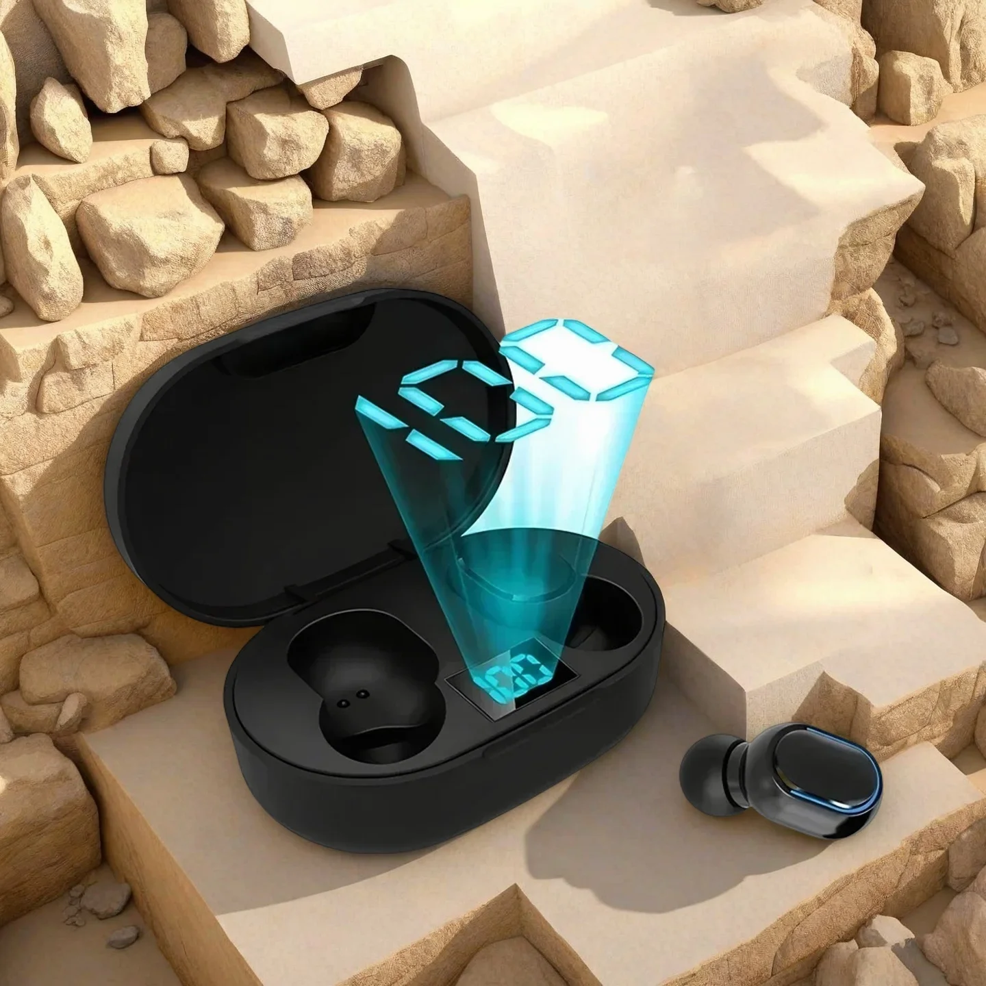 New TWS E6S wireless Bluetooth wireless headset with microphone noise reduction earplug headset