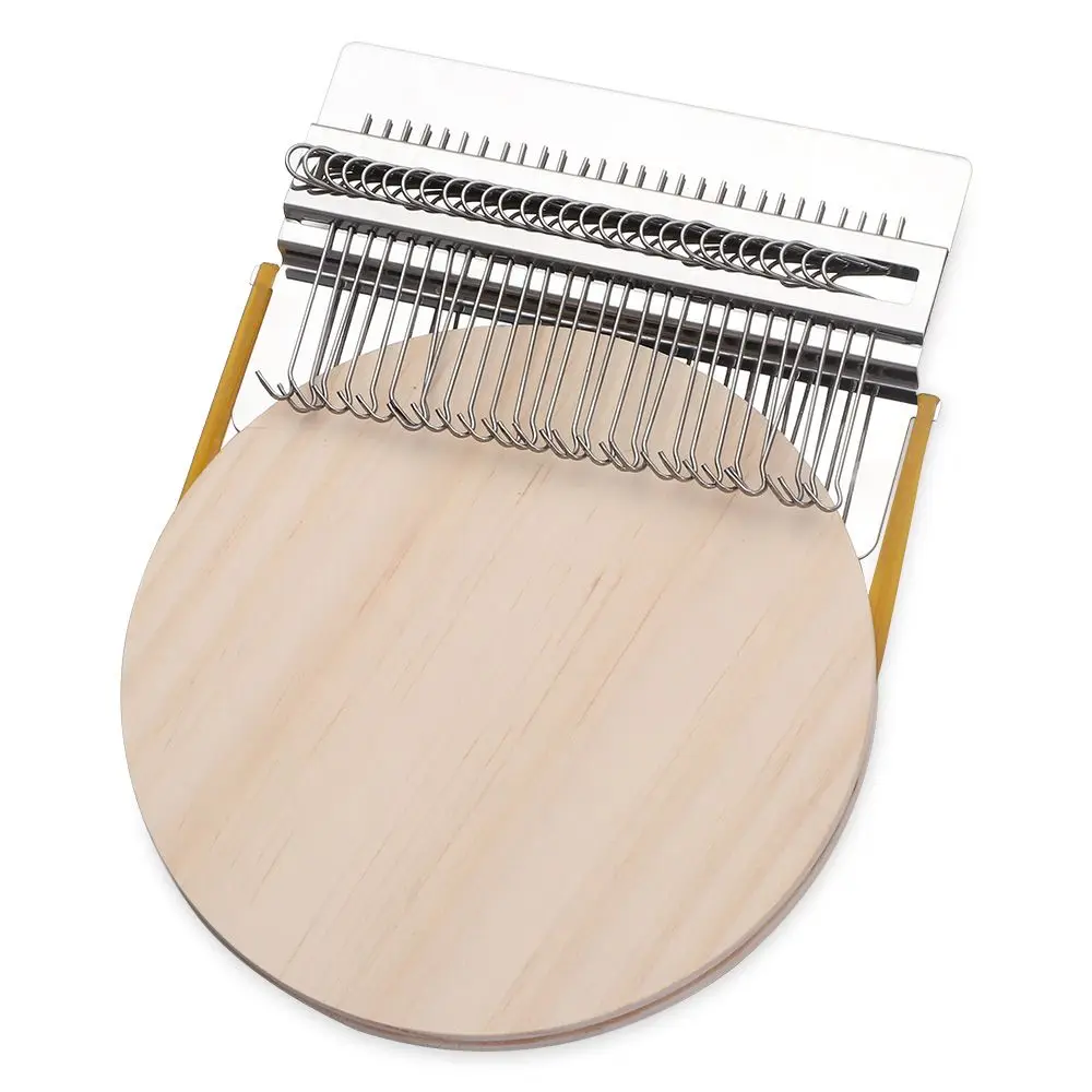 Mini métier à tisser pratique en bois et métal pour le bricolage textile, type Speedweve, outil de réparation et de reçusage