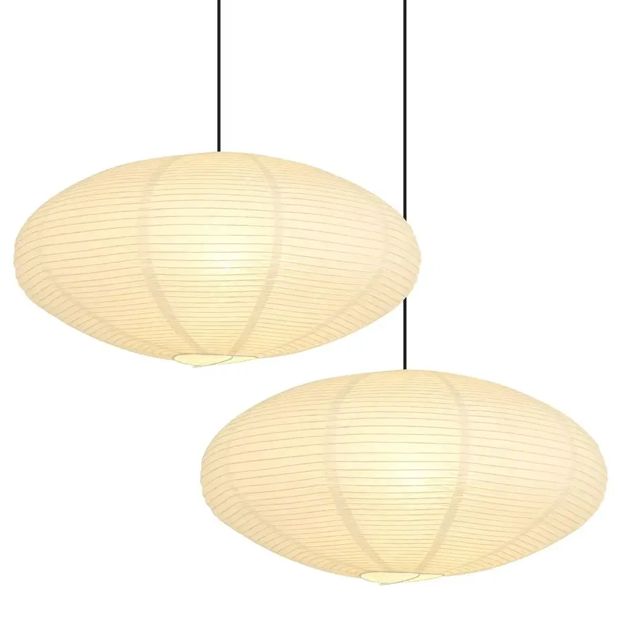 

Овальный бумажный абажур для фонаря, набор из 2 шт., подвесной абажур для бумажных фонарей 20x10, китайский складной дизайн для гостиной, спальни