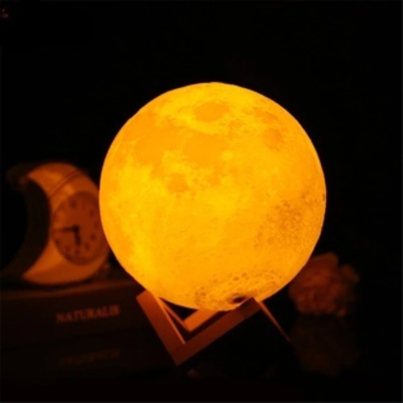 Children's Night Light 3D Moon Toy Lighting Bedroom Decoration Night Lights Warm Lights gift Lights Dropshipping