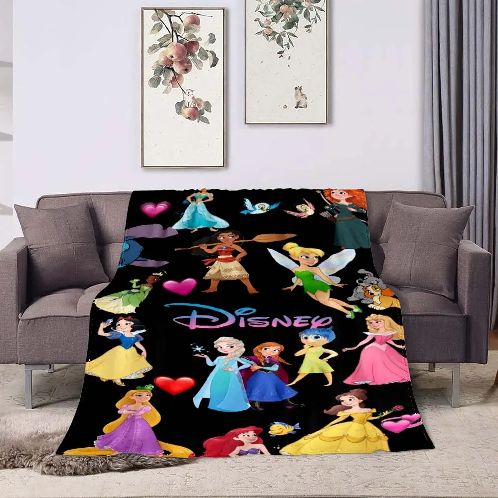 

Cute Cartoon Snow White Fun Printed Blanket Soft and Comfortable Flannel Blanket Suitable for Bed Sofa Office Warm Blanket