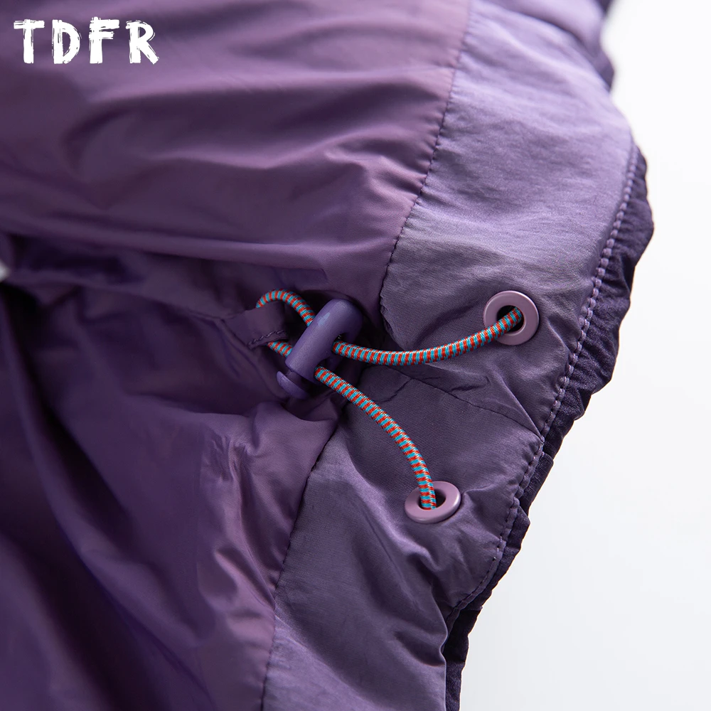 كتلة اللون أسفل سترة رجالي جيب شتاء دافئ سفاري نمط فضفاض الرباط تنحنح كم طويل سميكة مقنعين سترة مبطنة رجل