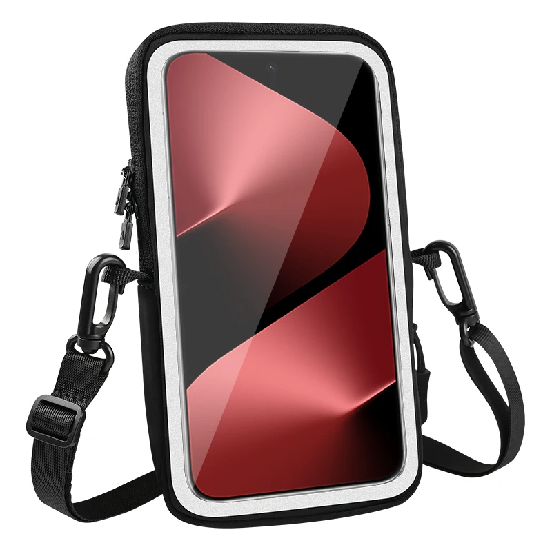 Haissky Neue Touchscreen-Handytasche für iPhone 17 16 15 14 13 Pro Max Air Plus mit verstellbarem Umhängeband und Aufbewahrungstasche
