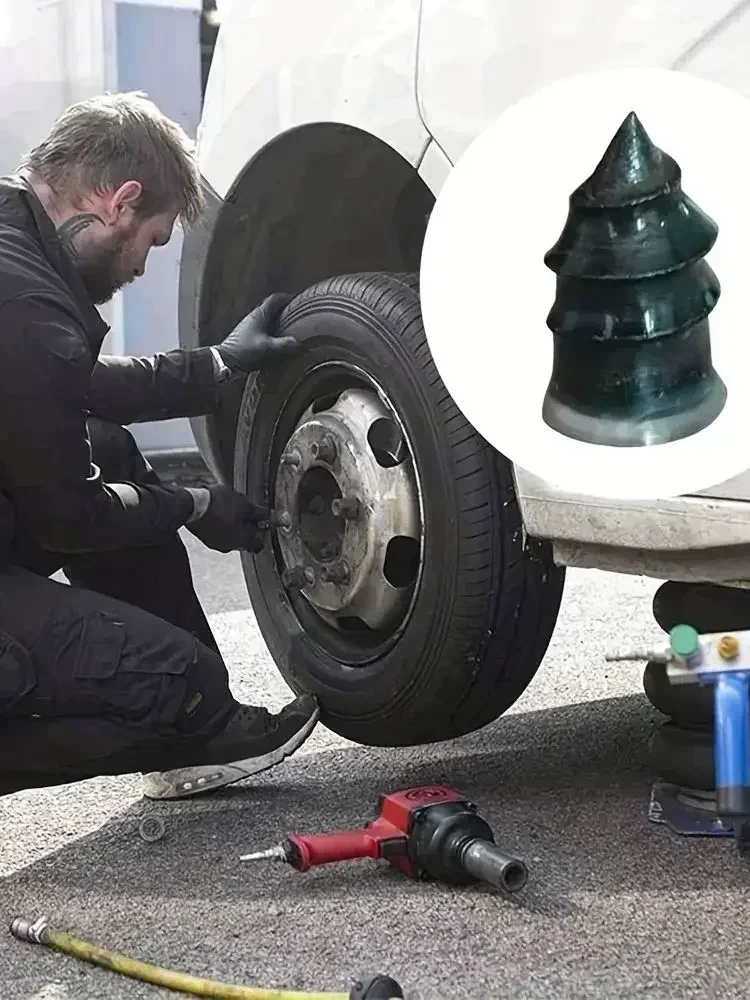 فراغ الإطارات إصلاح مسمار الإطارات ثقب مسامير دراجة نارية المناسب لايحتاج عجلة إصلاح الثقب عدة بقع للسيارة 10-30 قطعة #2