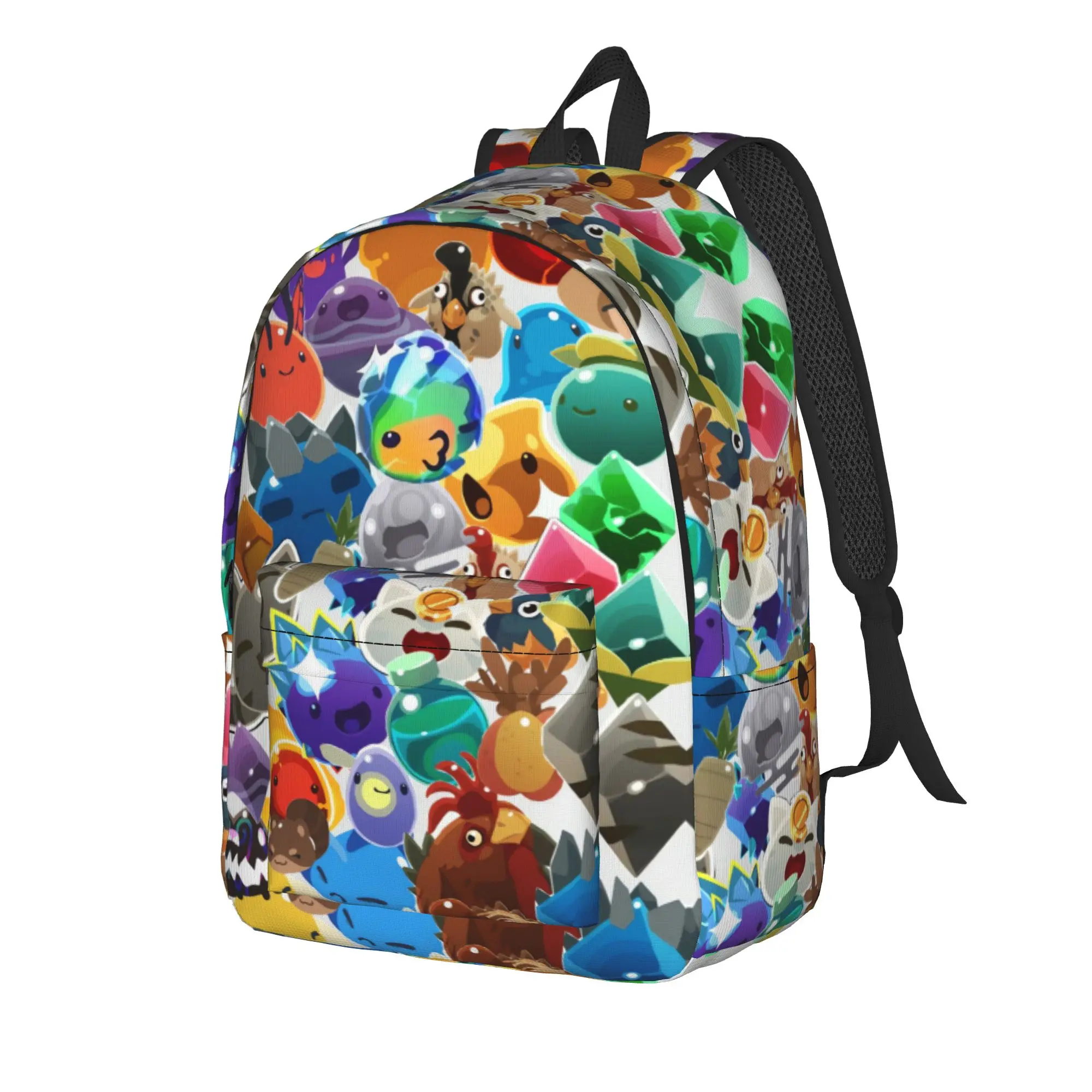 Vibrant Crowd Slime Rancher Backpack  University Backpacks Female Kawaii School Bags High Quality Soft Rucksack