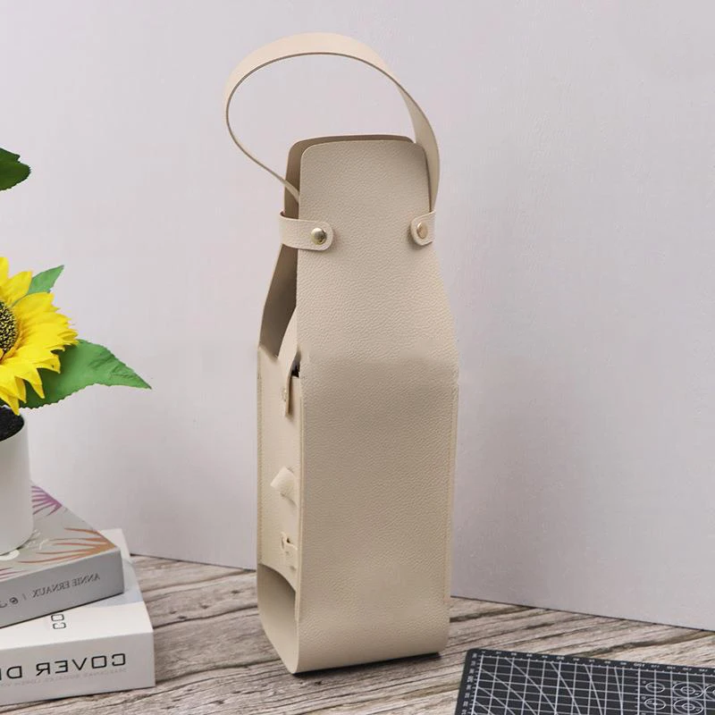 1Pcs Wine Tote Wine Holder Champagne Bags Wine Carrier With Handle Liquor Bottle Carrier Carry-On Pouch Travel Whiskey Wine Bag