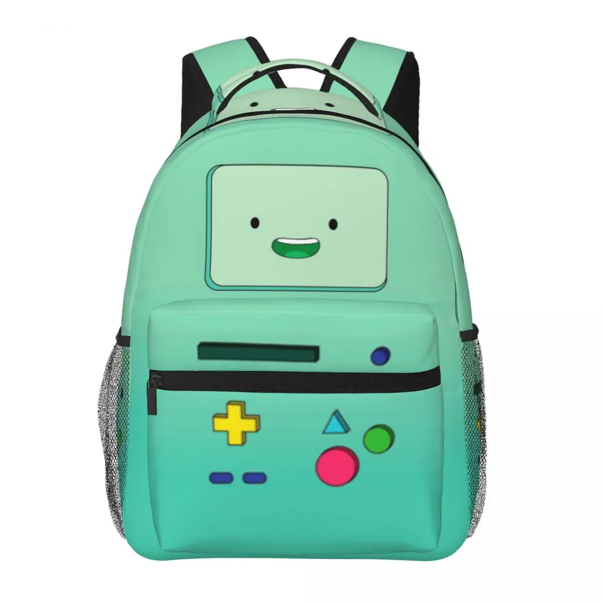 Adventure Time Jake BMO Backpack Student Schoolbag for Men Women Laptop Canvas Bags 16in