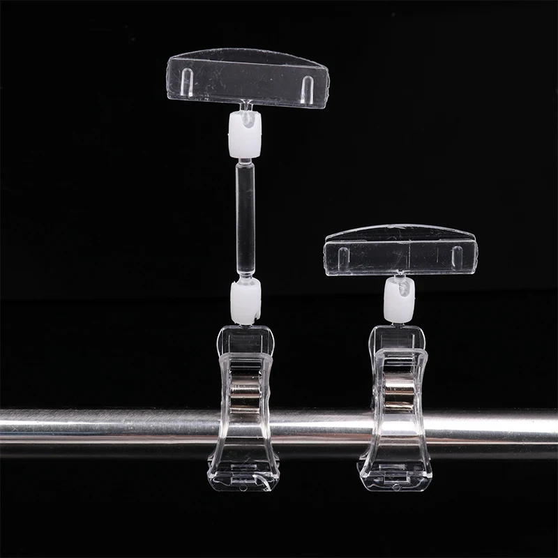 

2/5PCS Supermarket Sticker Price Tag Merchandise Sign Clip Acrylic Price Tags Price Display Holders Tag Table Card Type Clamp