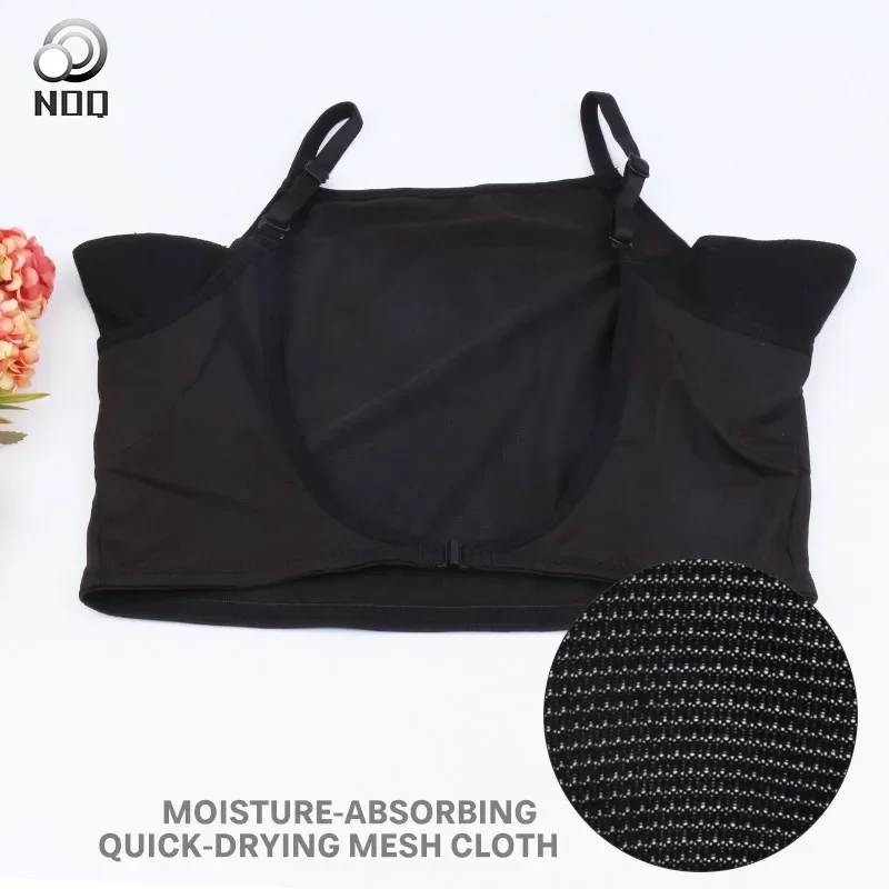 NOQ Black Underarm Sweat Pads For Sweat Armpits Perfume Professional Black Washable Vest Perfume Absorbing Guard Pads