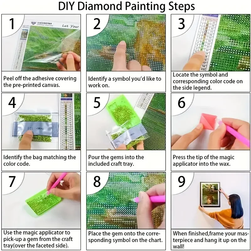 جديد 5D Diy بها بنفسك الماس لوحات 30x30 سم فسيفساء جدار الماس الفن اللوحة أطقم التطريز الكامل كريستال اكسسوارات جديد 2025 الطلاء