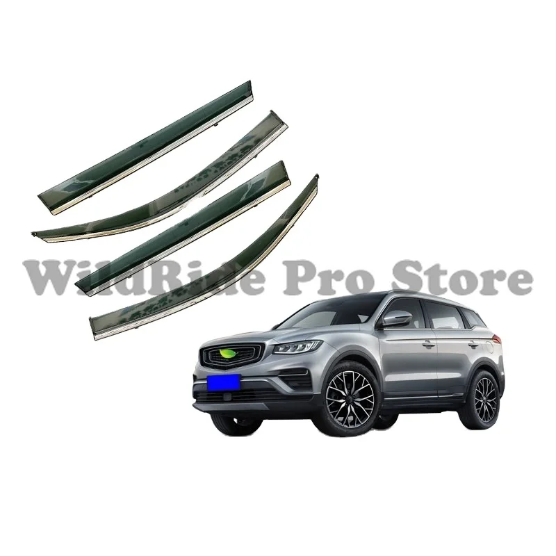 

1 set Weather Shield Side Window Car Door Sun Vent Visor Rain Guard Car Deflector for GEELY ATLAS PROTON X70