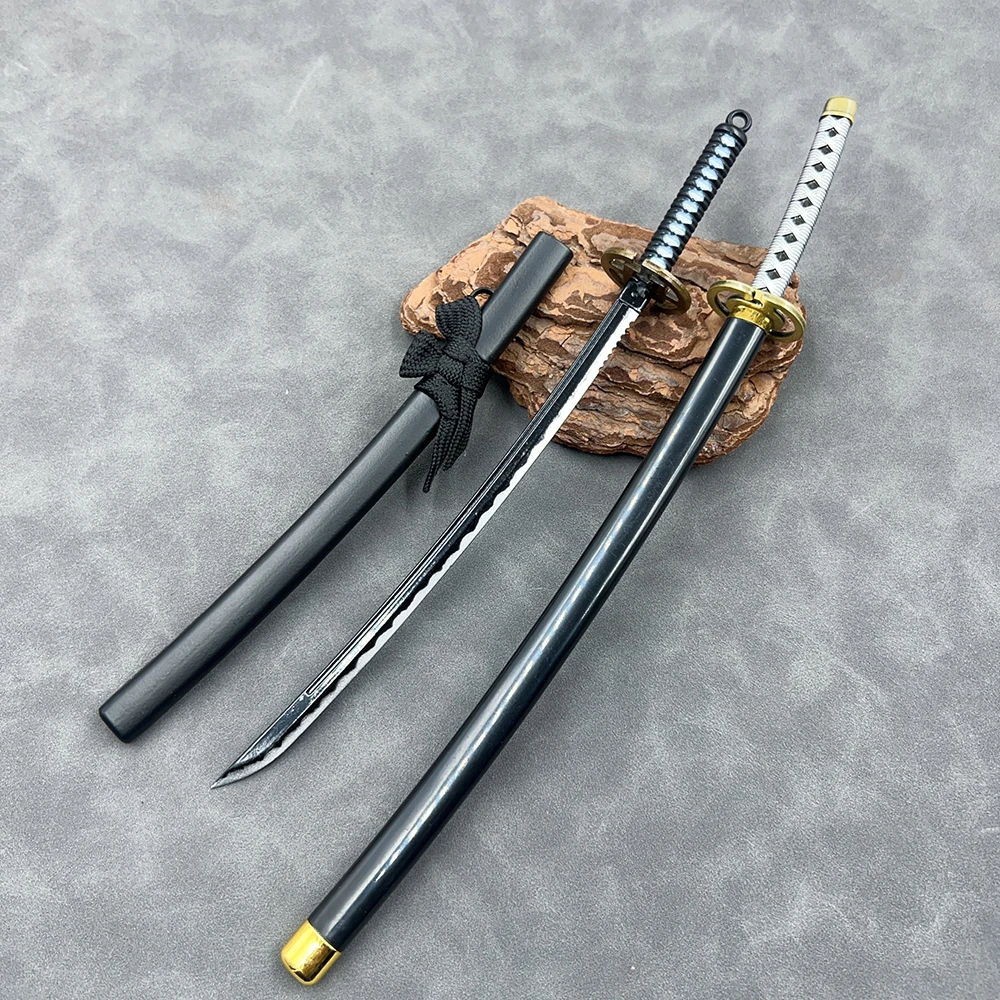 Modelo de Katana Ichimaru Gin Shinsou de 10.2 Pulgadas, Cuchillo Ninja de Bleach, Espada Samurai Original, Accesorio de Cosplay Japonés, Juguete