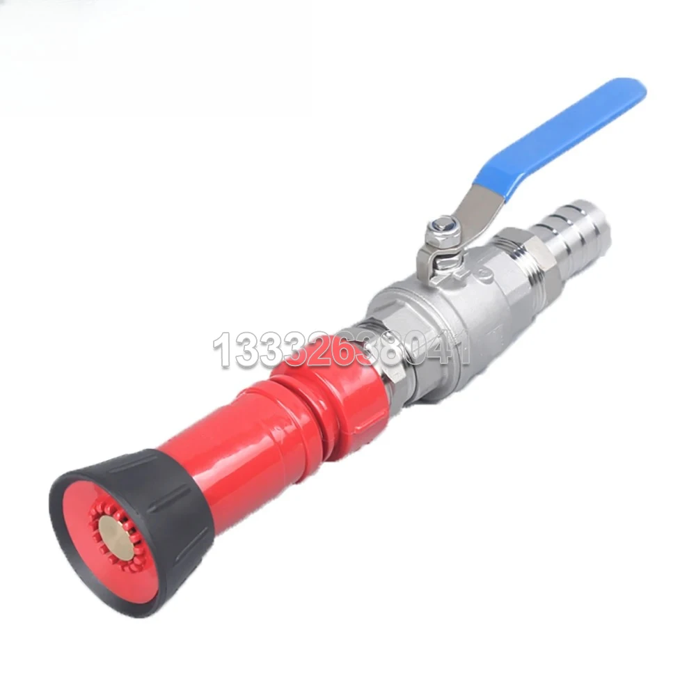 Fire Hose Nozzle High Pressure Performance 1 Inch Heavy Duty Nozzle for Garden Farm & Firefighting Use Hollow Jet Pipe Coupling