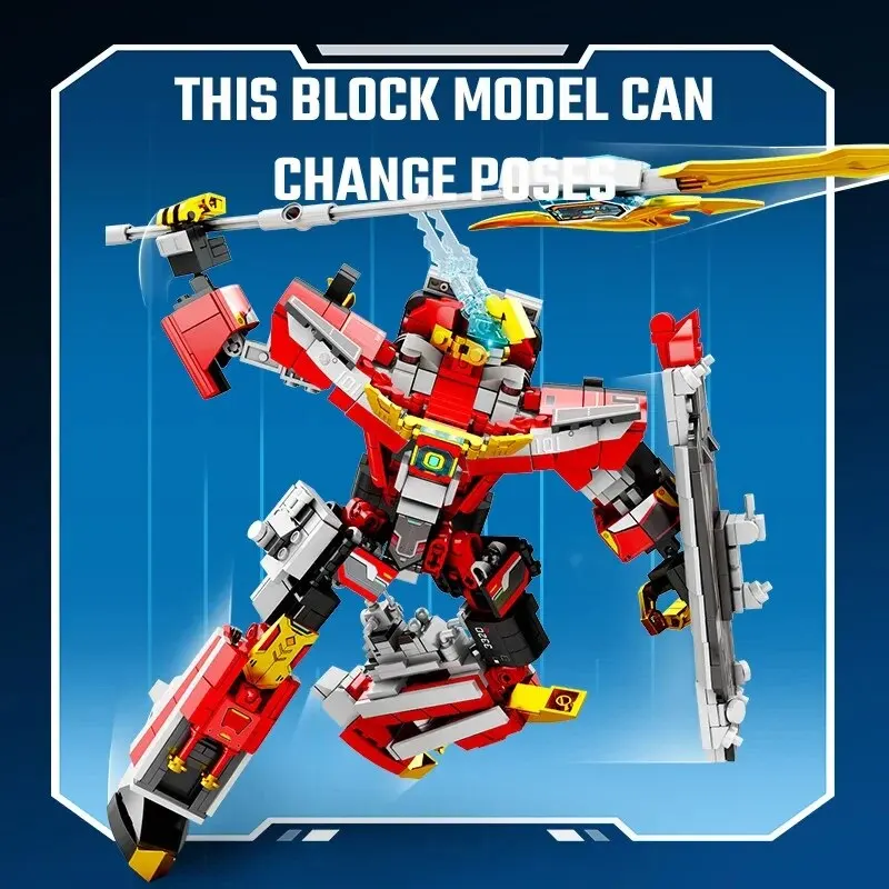 ตัวต่อเหล็ก วอร์ชิป วอร์คราฟท์ 4 in 1 ชุดตัวต่อเรือดำน้ำ แอคชั่นฟิกเกอร์ ของเล่นเสริมพัฒนาการ ของขวัญวันเกิดสำหรับเด็กผู้ชาย