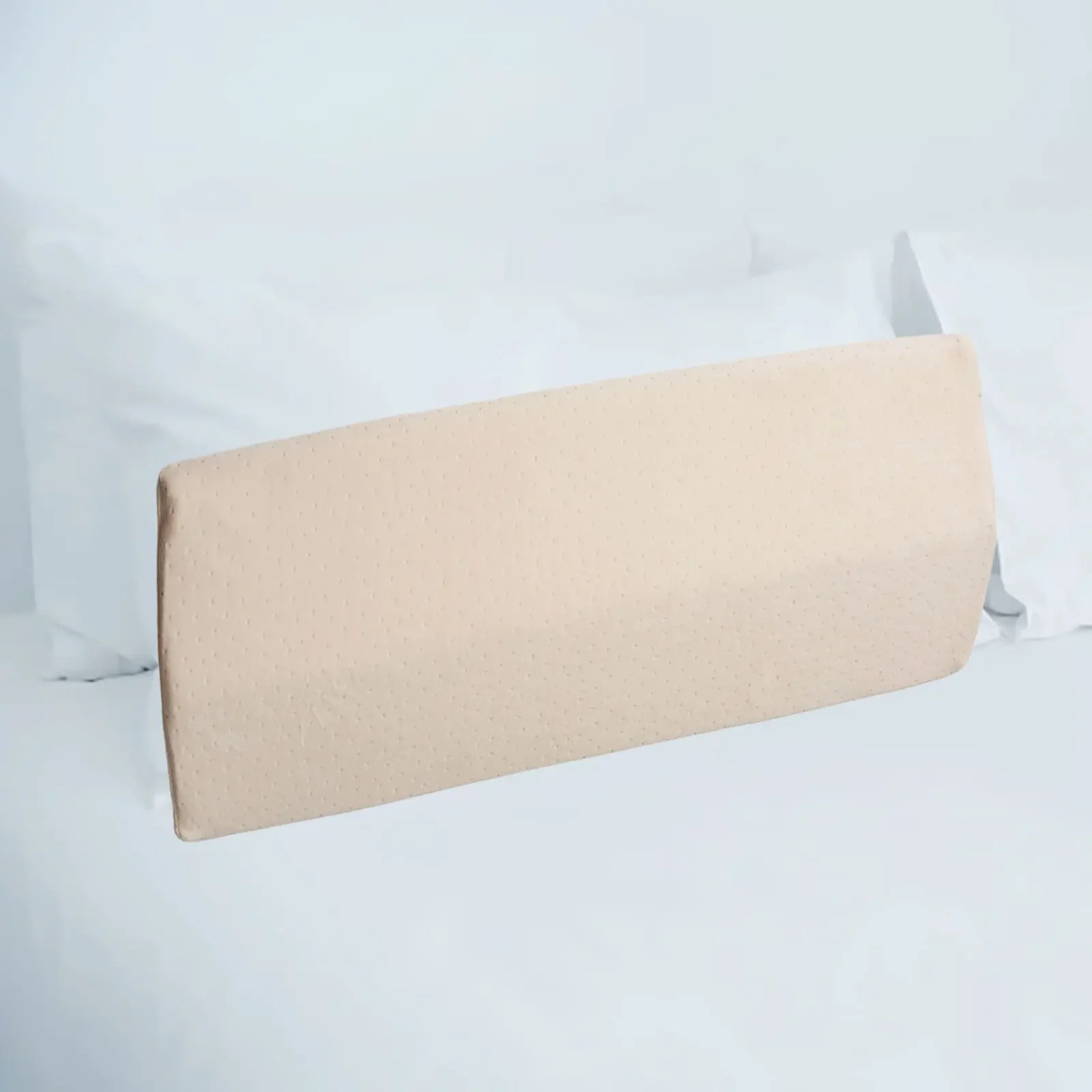 Ergonomically Designed Lumbar Pillow with High Elasticity Memory Foam Supports Healthy Posture During Sleep or Work