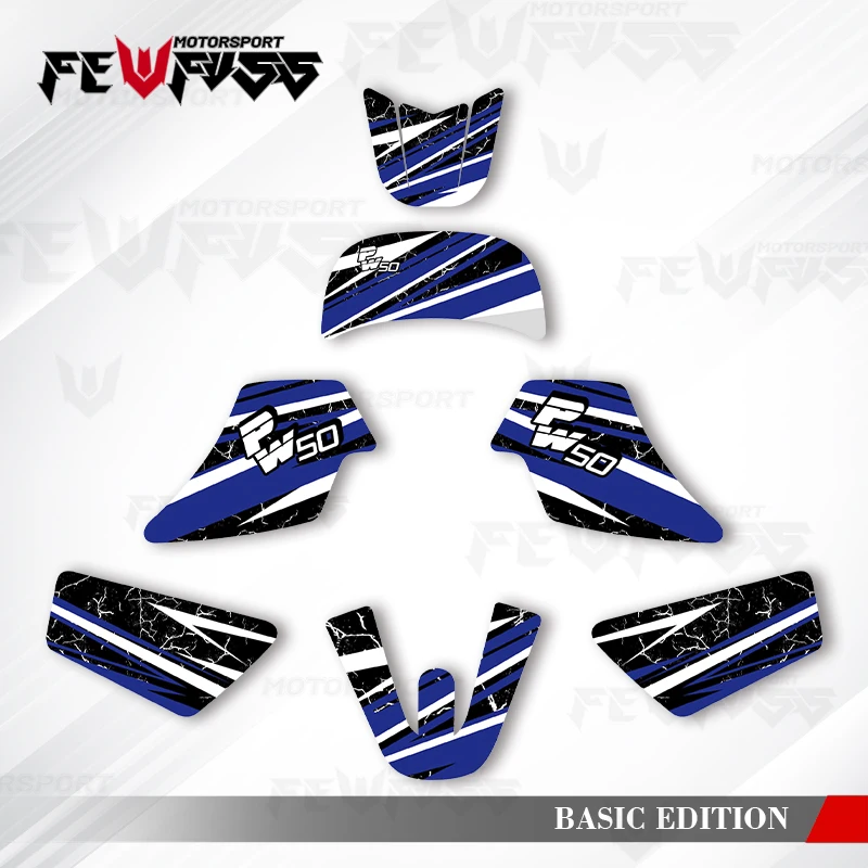 

Fewfuss Graphics Decals Stickers Motorcycle Background Custom For PW50 PW 50 003