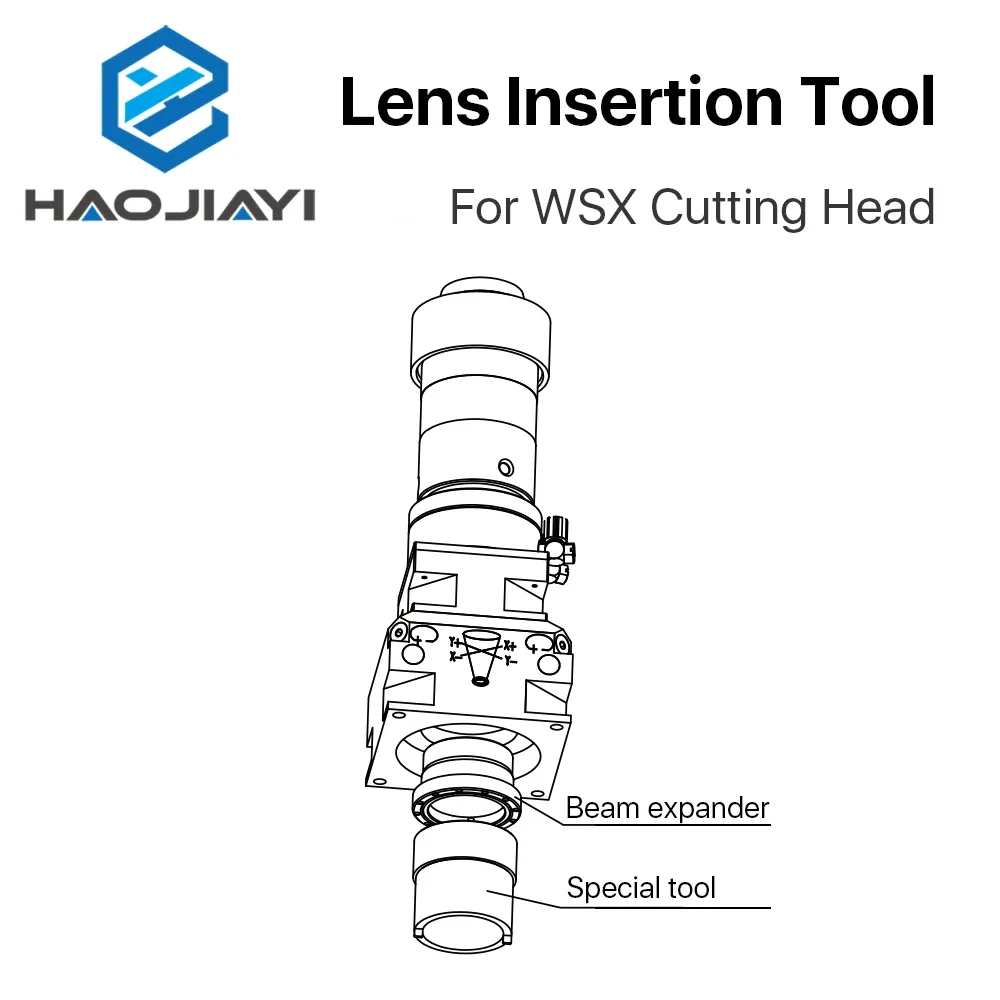 Herramienta de inserción de lentes D30 para lentes de colimación de enfoque WSX en máquina cortadora láser de fibra de 1064 nm