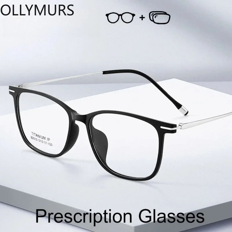 

OLLYMURS Urltra-Light Prescription Glasses Men Women Anti Blue Myopia Hyperopia Progressive Eyegasses Optical Recipe Eyewear