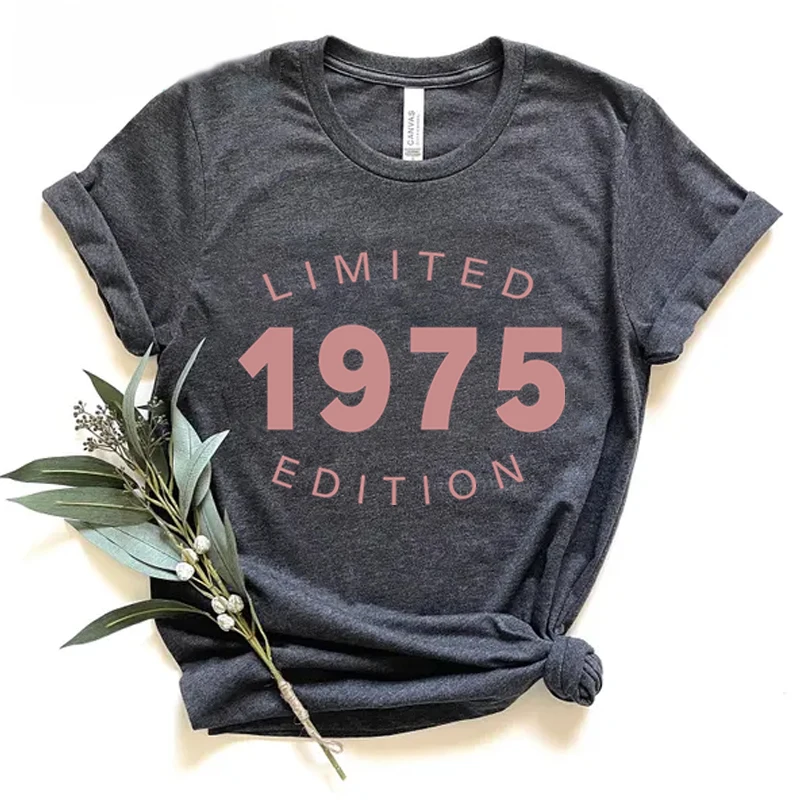 1970 To 1979 Limited Edition Women's T-Shirt Vintage 1975 Birthday Tee 1970 To 1979 Born Tee Top Ladies 50th Birthday T-Shirts