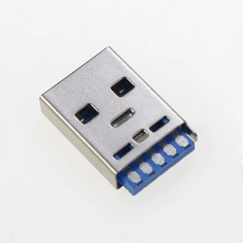 Cltgxddd 10pcs USB 3.0 A Type Male Plug Connector High-speed Data Transmission 180 degree AM USB3.0 Jack Charging Socket Solder