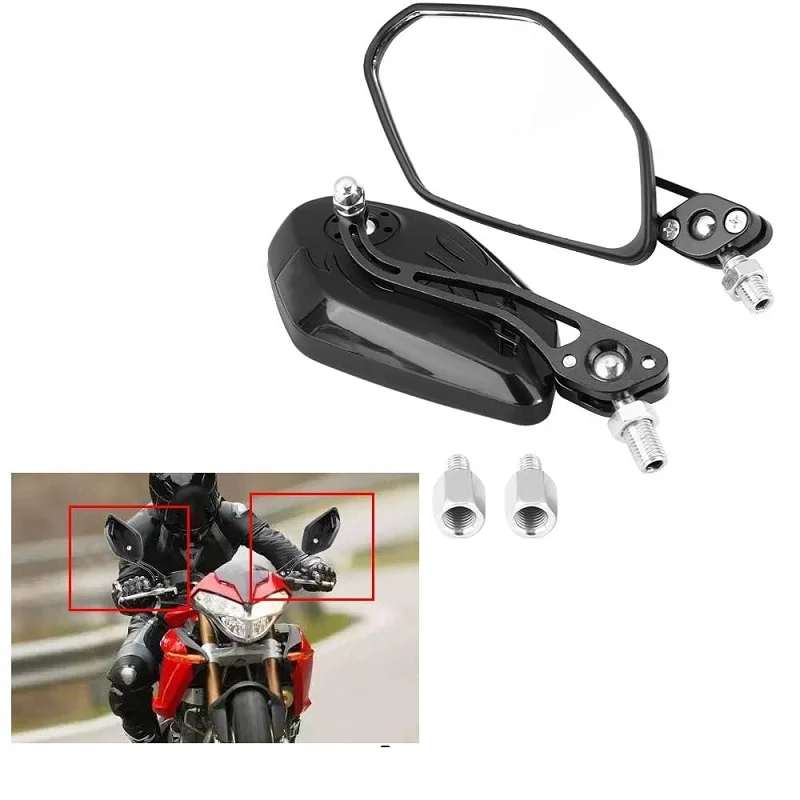 

0.31/0.39" Universal Motorcycle Mirrors Scooter Motocross Rearview Mirrors Electrombile Back Side Convex Mirror Rearview Mirrors