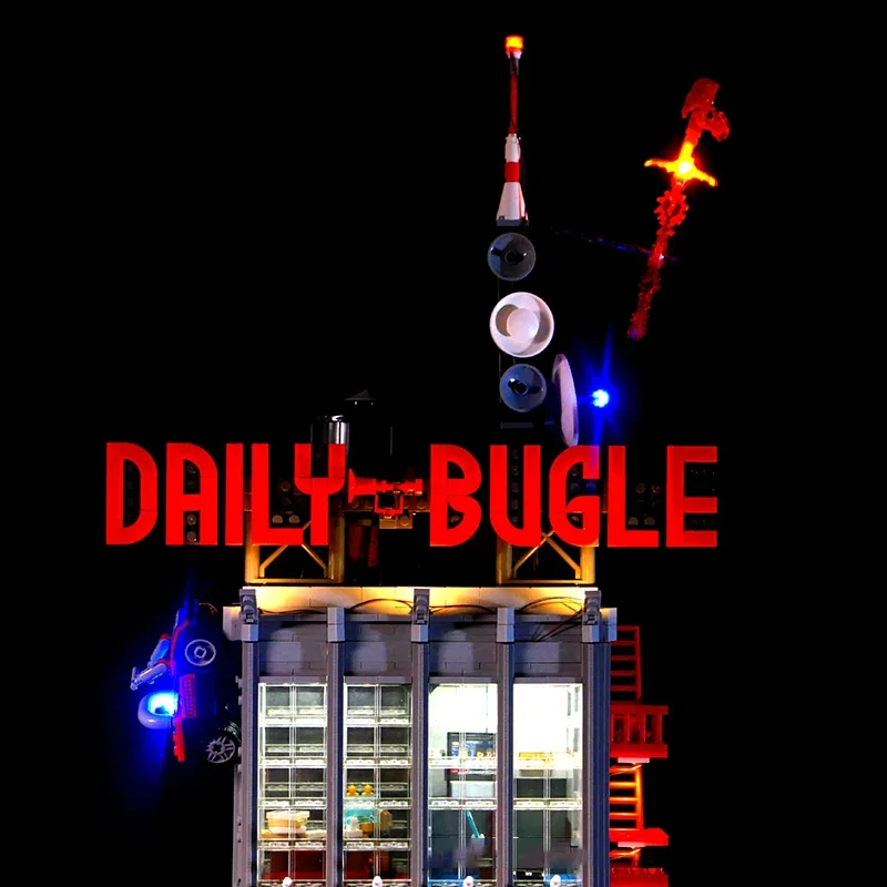 Zestaw oświetlenia LED RC DIY do zestawu klocków LEGO 76178 Daily Bugle (tylko światło LED, bez modelu klocków)