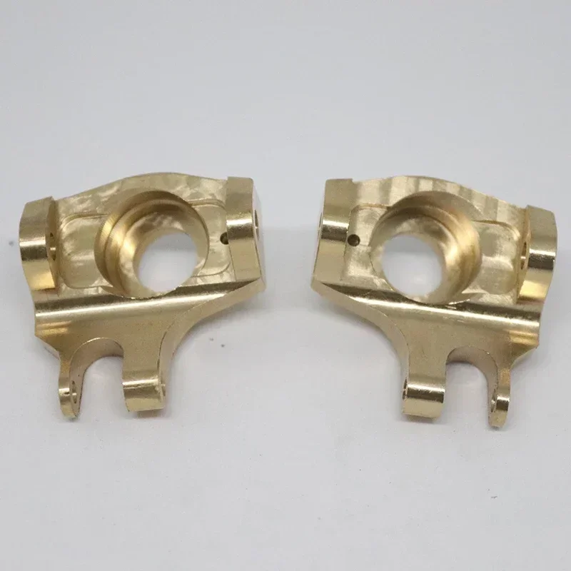 2PCS Brass Front AR44 Steering Knuckles for 1/10 RC Crawler Axial SCX10 II 90046 Upgrade Parts