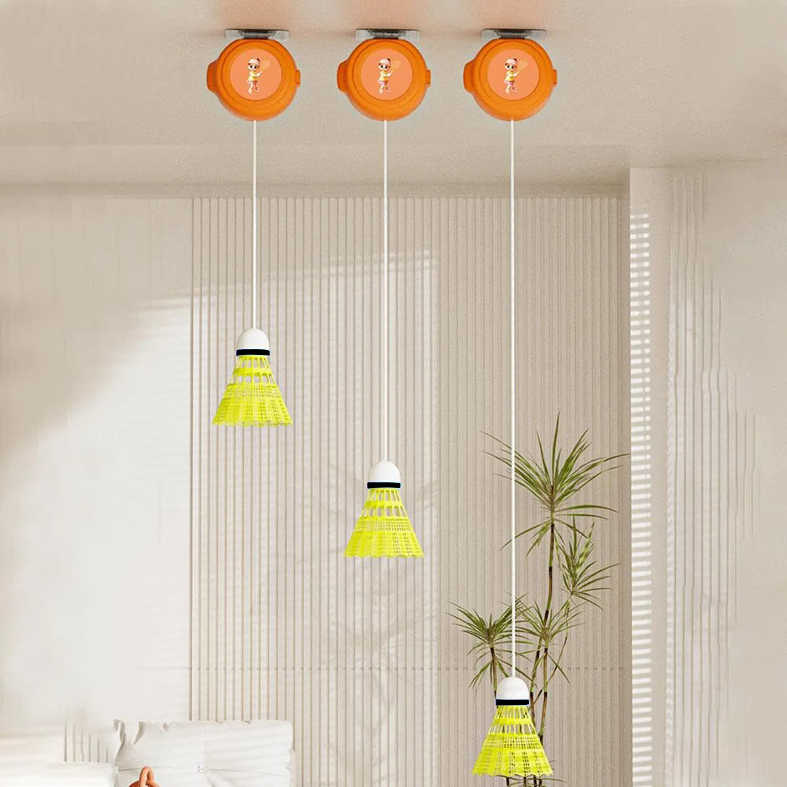 

Тренажер для бадминтона с отскоком. Тренажер для бадминтона. Эластичный тренажер для бадминтона. Набор для тренировок в помещении и на открытом воздухе.