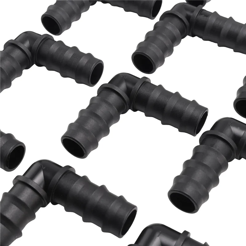 QWE-pacote de 25, cotovelo de 90 graus de 1/2 polegada, encaixe Pex de crimpagem farpada, acessórios Pex de plástico, cotovelo de 1/2 polegada, 25 peças)