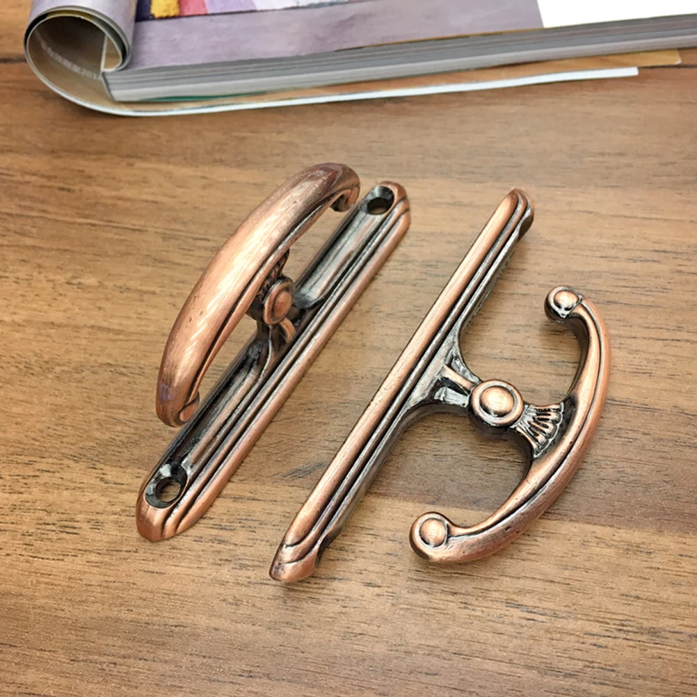 

1Pair Vintage Curtain Hook Copper Color Wall Mounted Tieback Hook for Clothes Bag Coat Towels Hooks Home Wall Hooks