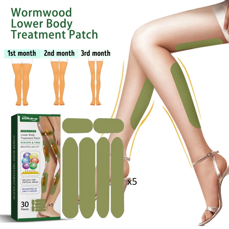 Ai Cao Fat Burning Slimming Patch Firming Lifting Thigh Muscles Breathable Hot Compress Slimming Patch Shaping Legs 30pcs/box