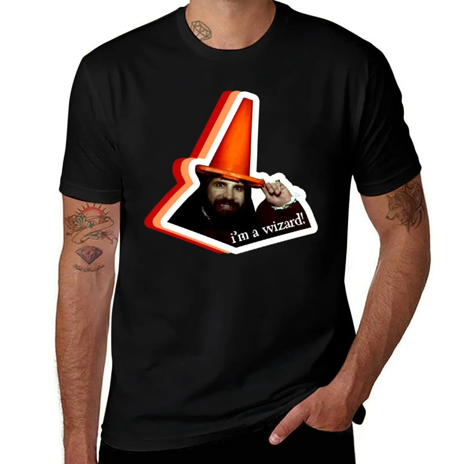 Behold Its Nandor the Relentless Wizard Tri blend T-Shirt Basic Plain Short Sleeve Crew Neck Tee
