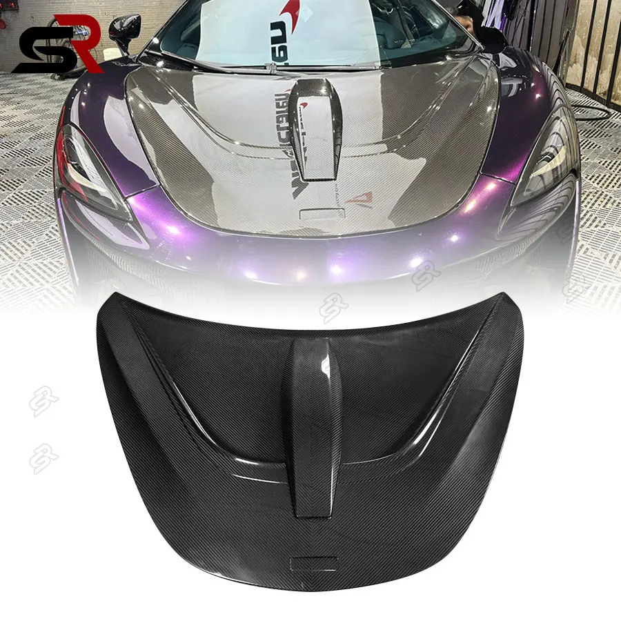 For McLaren 540C 570S 570GT 600LT Carbon Fiber Front Hood Engine Cover Hood Vent Covers Auto Accessories Body Kits