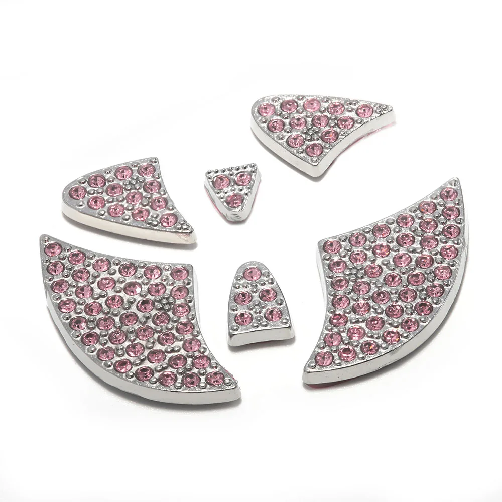 Bling Steering Wheel Emblem Sticker Crystal Decal Accessories Decoration for Toyota, for Honda, for Hyundai