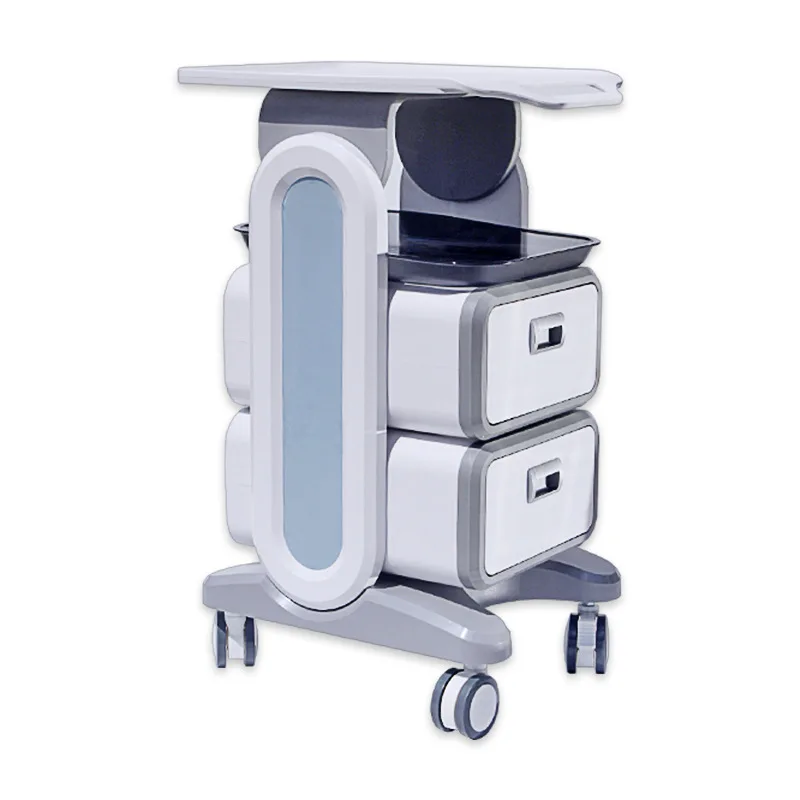 

Salon Portable Laser Facial Beauty Machine Makeup Beauty Rolling Case Trolley With Drawer Cosmetic Trolley