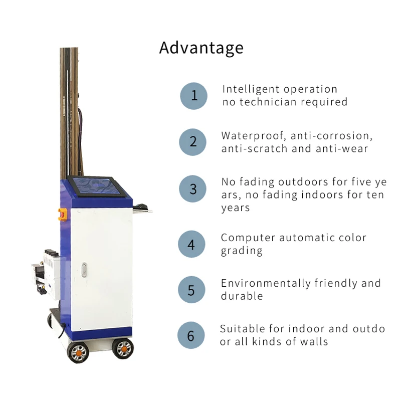 Impresora de pared Vertical UV con pantalla táctil 3D, máquina de impresión de pared de barniz de inyección de tinta Digital para negocios y manualidades