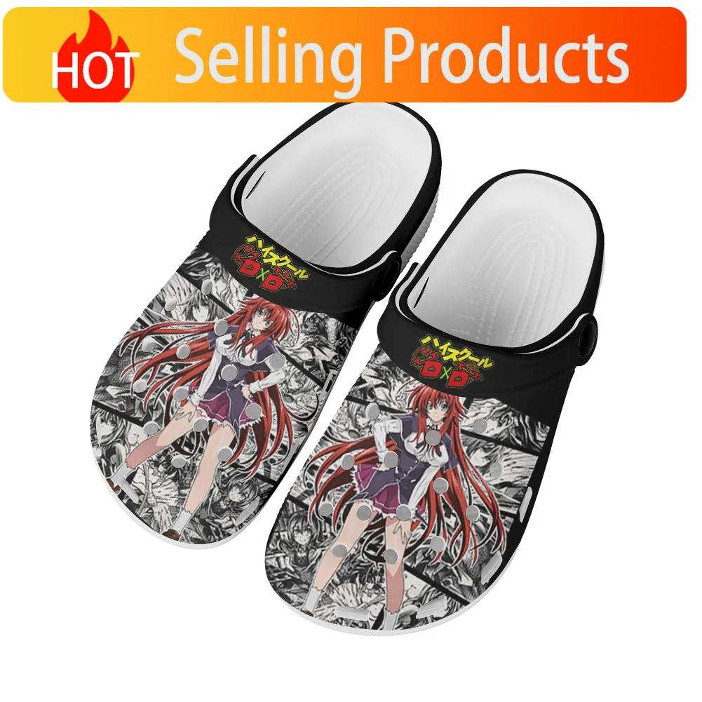 Anime High School DxD Home Clogs Custom Water Shoes Mens Womens Teenager Shoes Clog Breathable Beach Hole Slippers