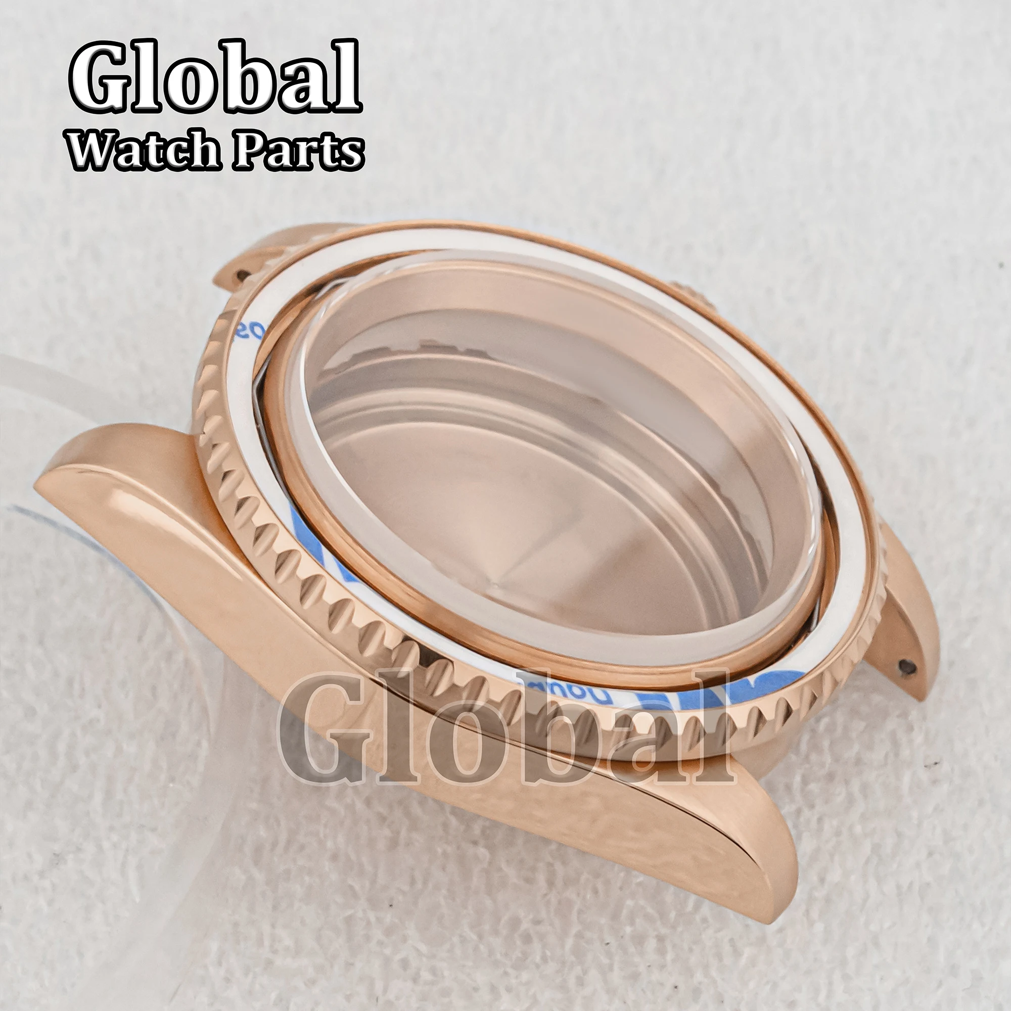 ل SUB GMT 40 مللي متر حافظة ساعة من الفولاذ المقاوم للصدأ الياقوت الزجاج 50 متر مقاوم للماء صالح NH34 NH36 الحركة التلقائية الميكانيكية NH35