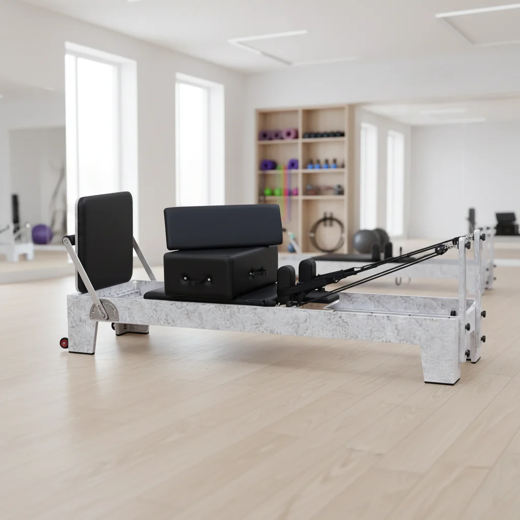 OEM Customized logo Luxury High End Studio Training Core Bed Pilates Reformer Machine with Wood Packaging for Pilates Studio